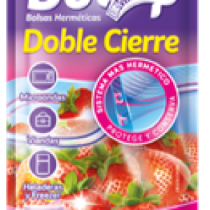 Bolsas Hermetica MEDIANA con Doble Cierre x8 Unid.